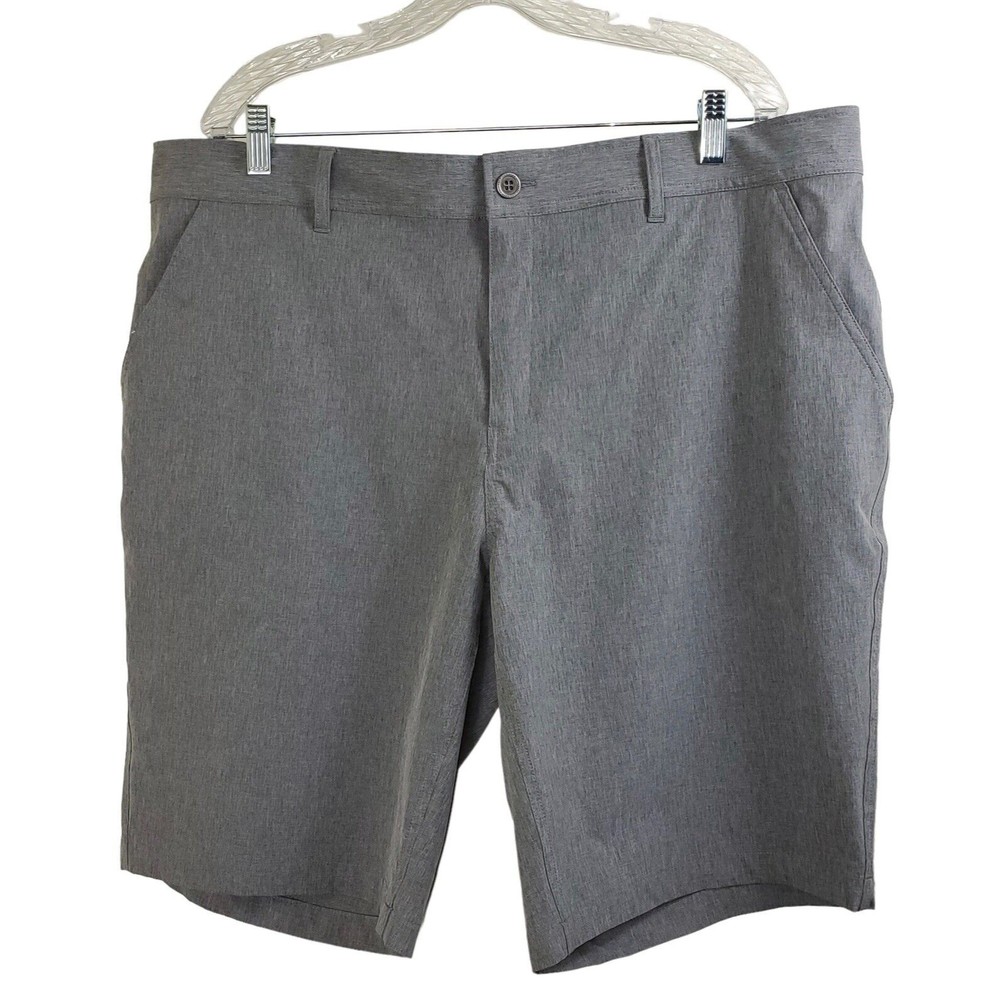 Coolkeep Men’s Gray Stretch Performance Shorts Lightweight Pocket Golf, Size 40